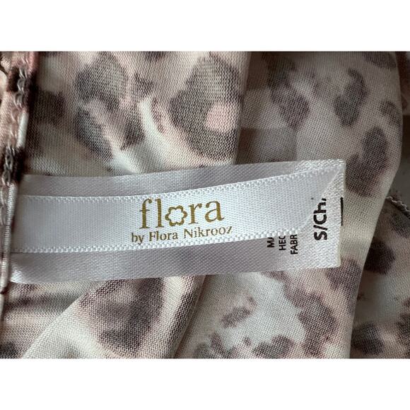 FLORA NIKROOZ WOMENS SMALL PINK ANIMAL PRINTED CAMI PAJAMA TOP ONLY NEW! - Picture 3 of 11